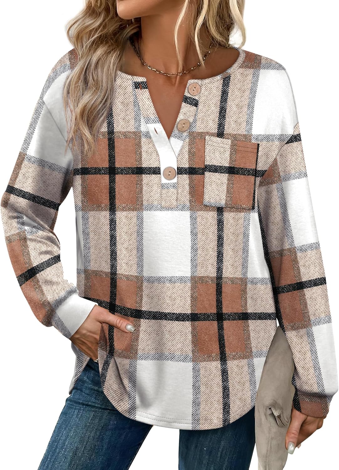 Detalle 2 de Aokosor Womens Sweatshirt Jumper for Women UK Long Sleeve