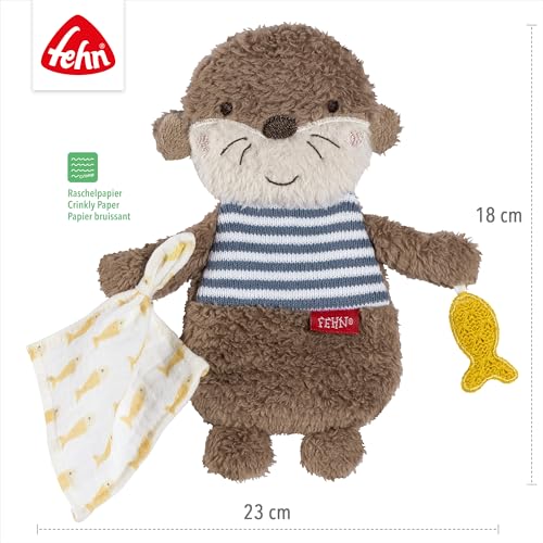 Detalle de Fehn Knister-Otter Theo – Activity-Rascheltier zum Greifen & Lauschen