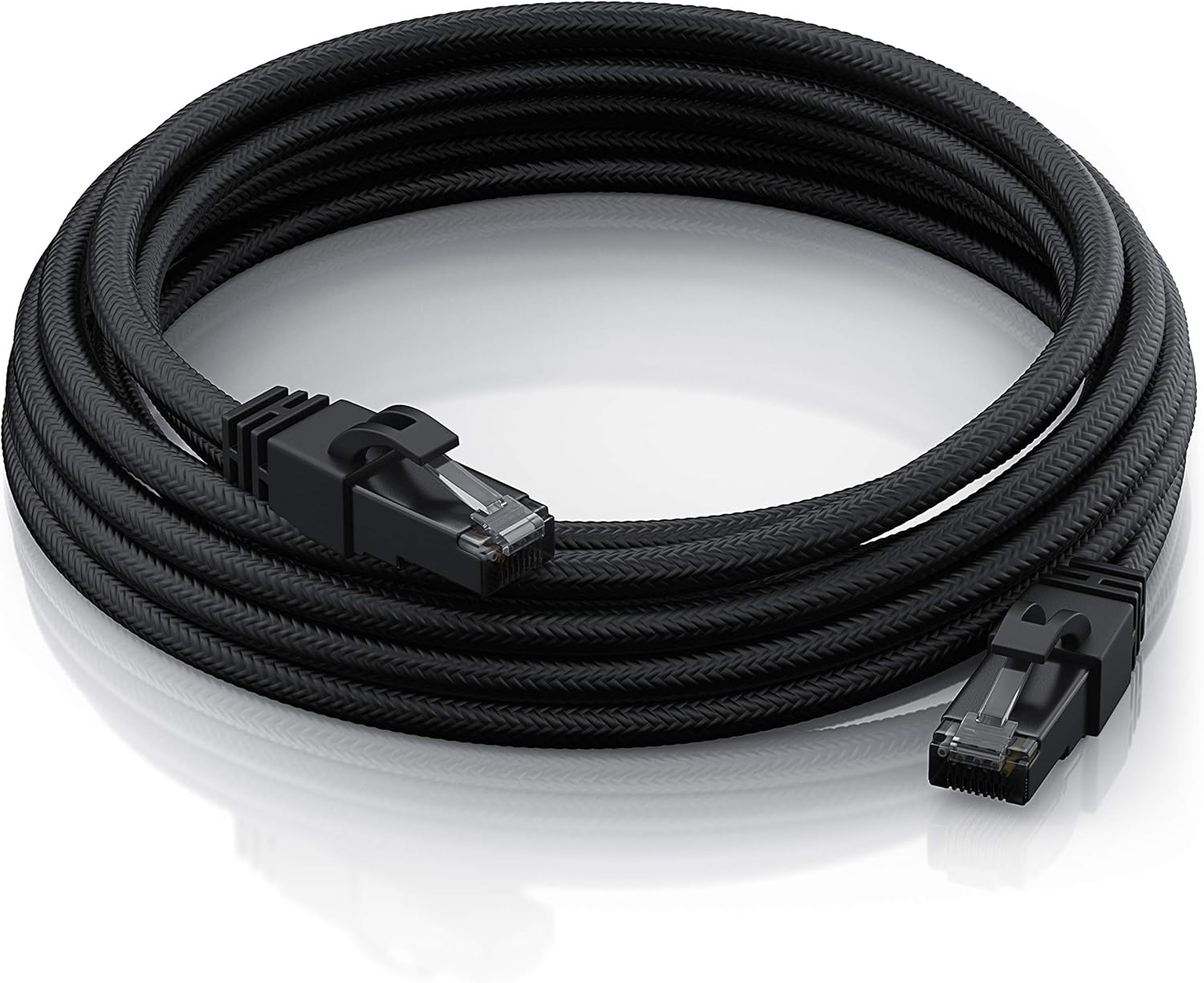 Thumbnail 6 de CSL – 1m CAT 7 Netzwerkkabel Black Series mit Baumwollmantel, Shielded FTP PIMF, RJ45