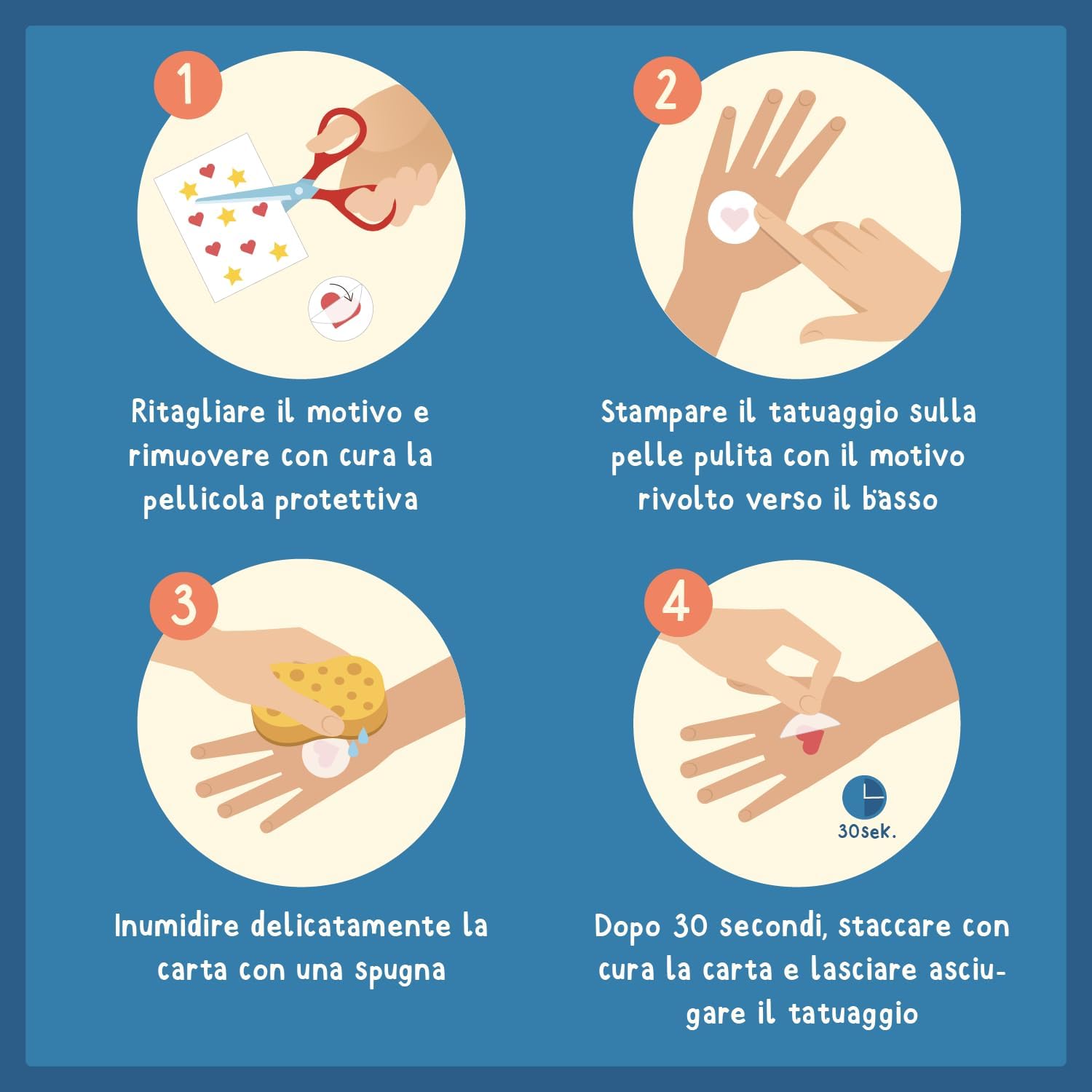 Thumbnail 3 de Famifidus 120 tatuaggi temporanei per bambini: set skin-friendly per feste, compleanni e scuole