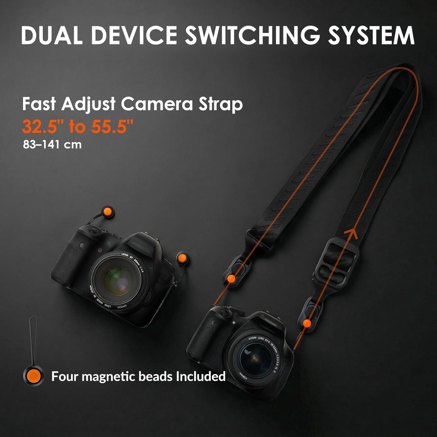 Detalle de TARION magnetic camera strap quick release 154 lb