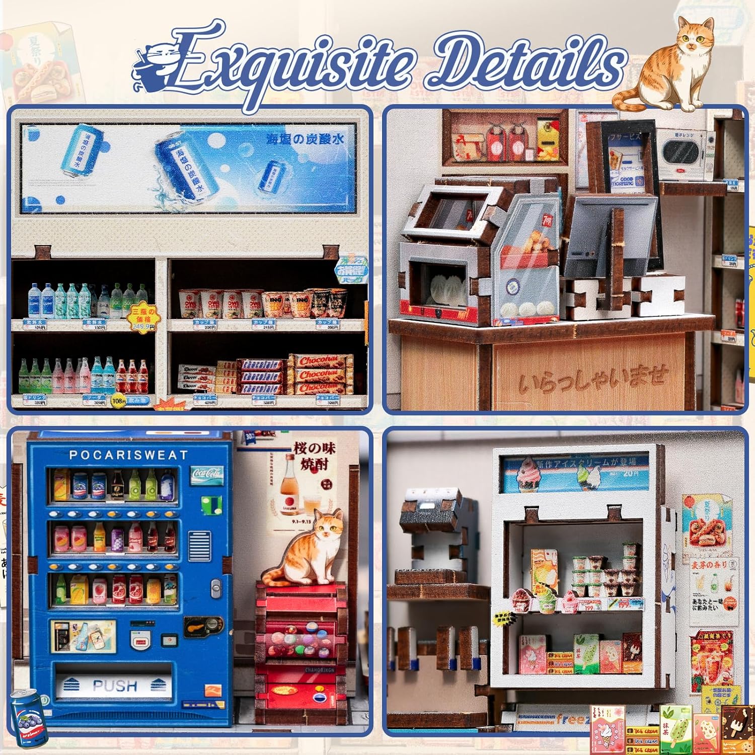 Thumbnail 4 de CUTEBEE Book Nook Kit Miniaturhaus DIY