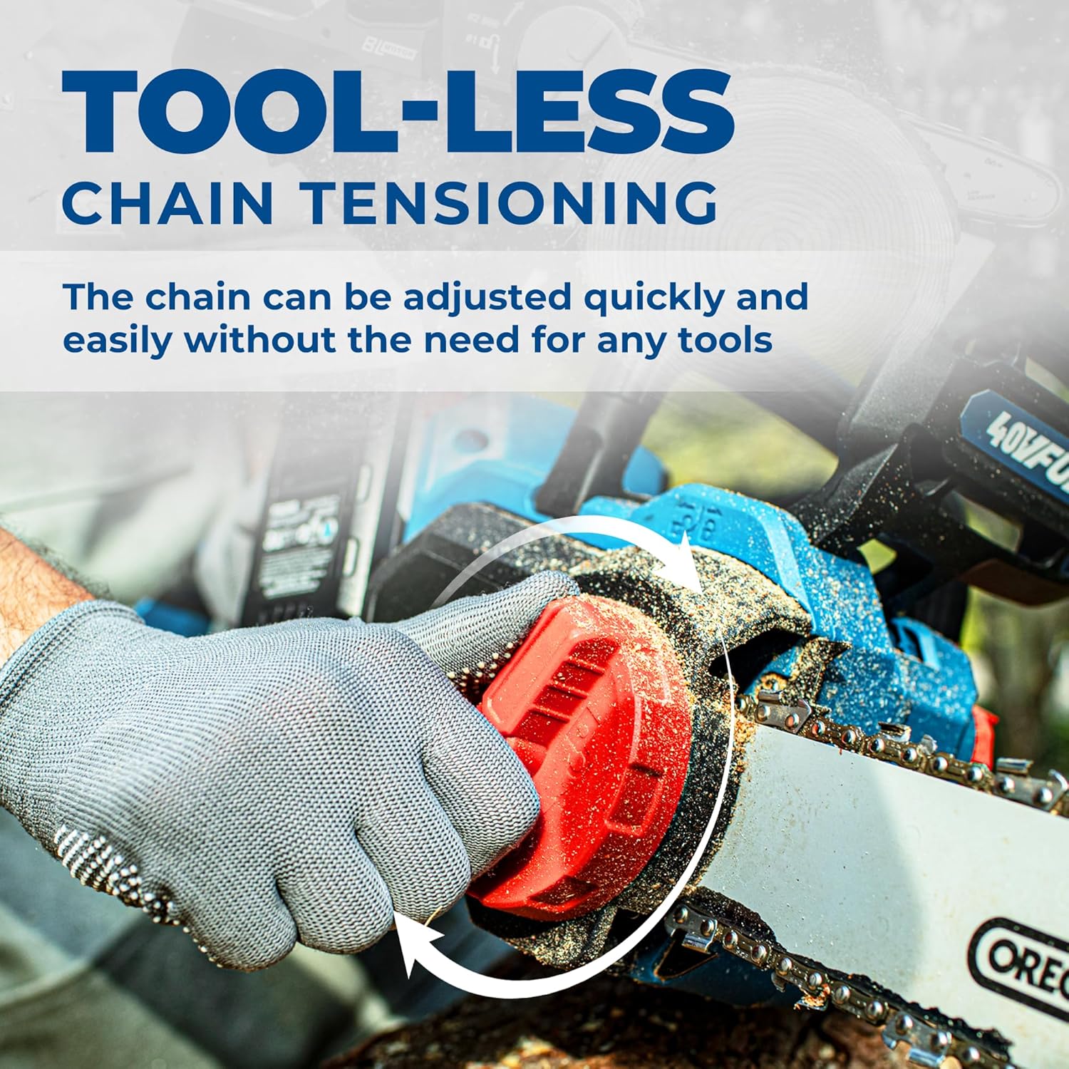 Thumbnail 6 de Dong Cheng 40V MAX Brushless Cordless Chainsaw 16"
