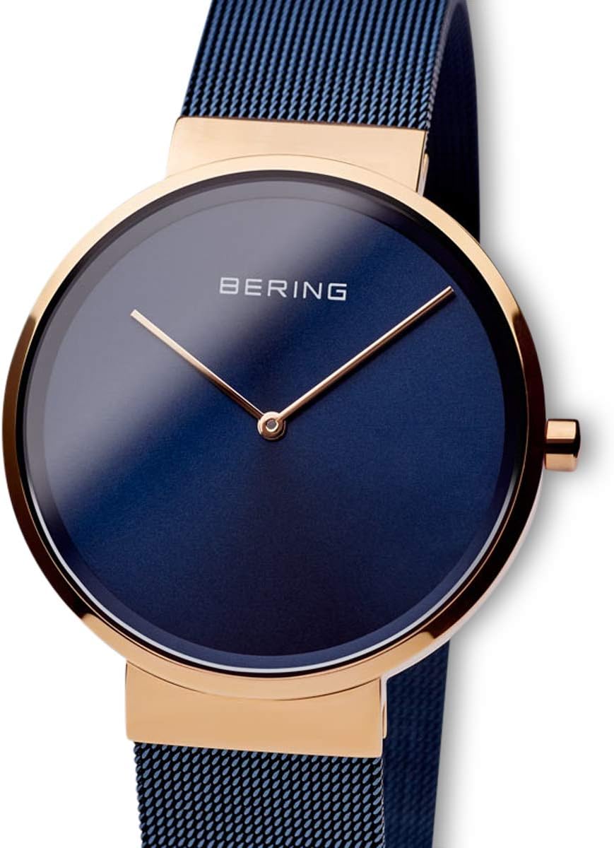 Thumbnail 1 de BERING 14539 Montre Quartz Unisexe 39 mm – Cadran et bracelet bleu, verre saphir, boîtier acier inoxydable