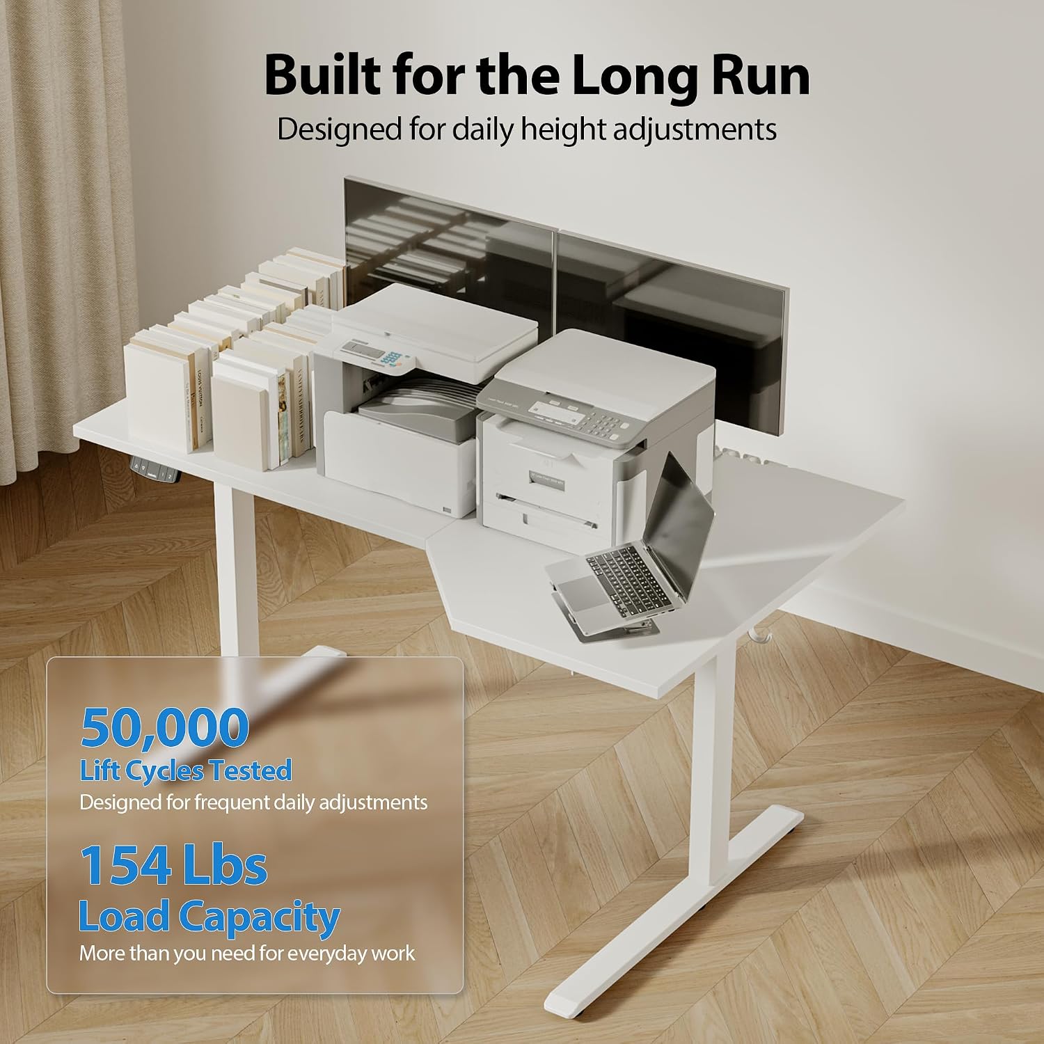 Thumbnail 6 de Agilestic Electric Standing Desk 55" L-Shaped