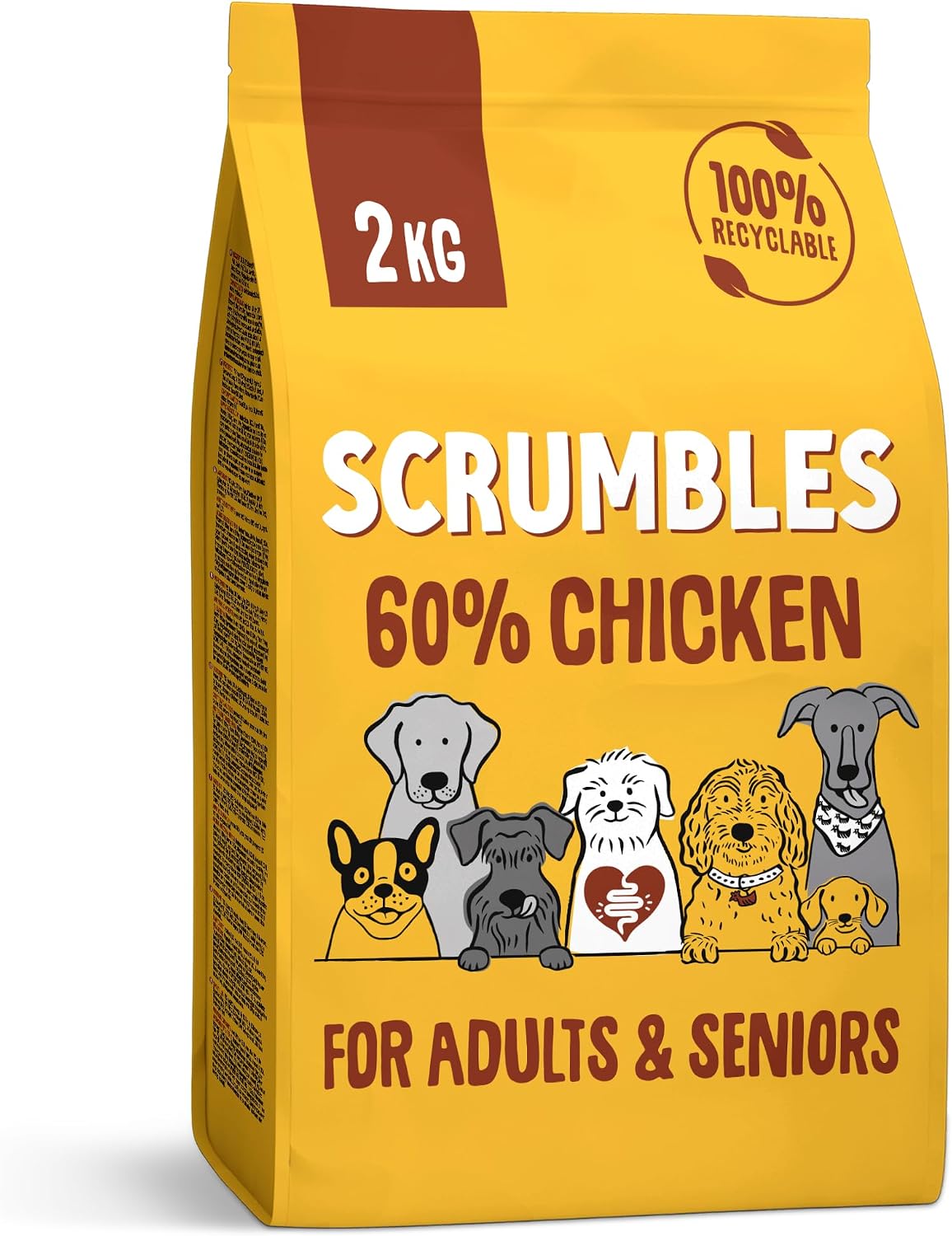 Detalle 2 de Scrumbles Dry Dog Food – Hypoallergenic Turkey, Gluten Free, 2kg