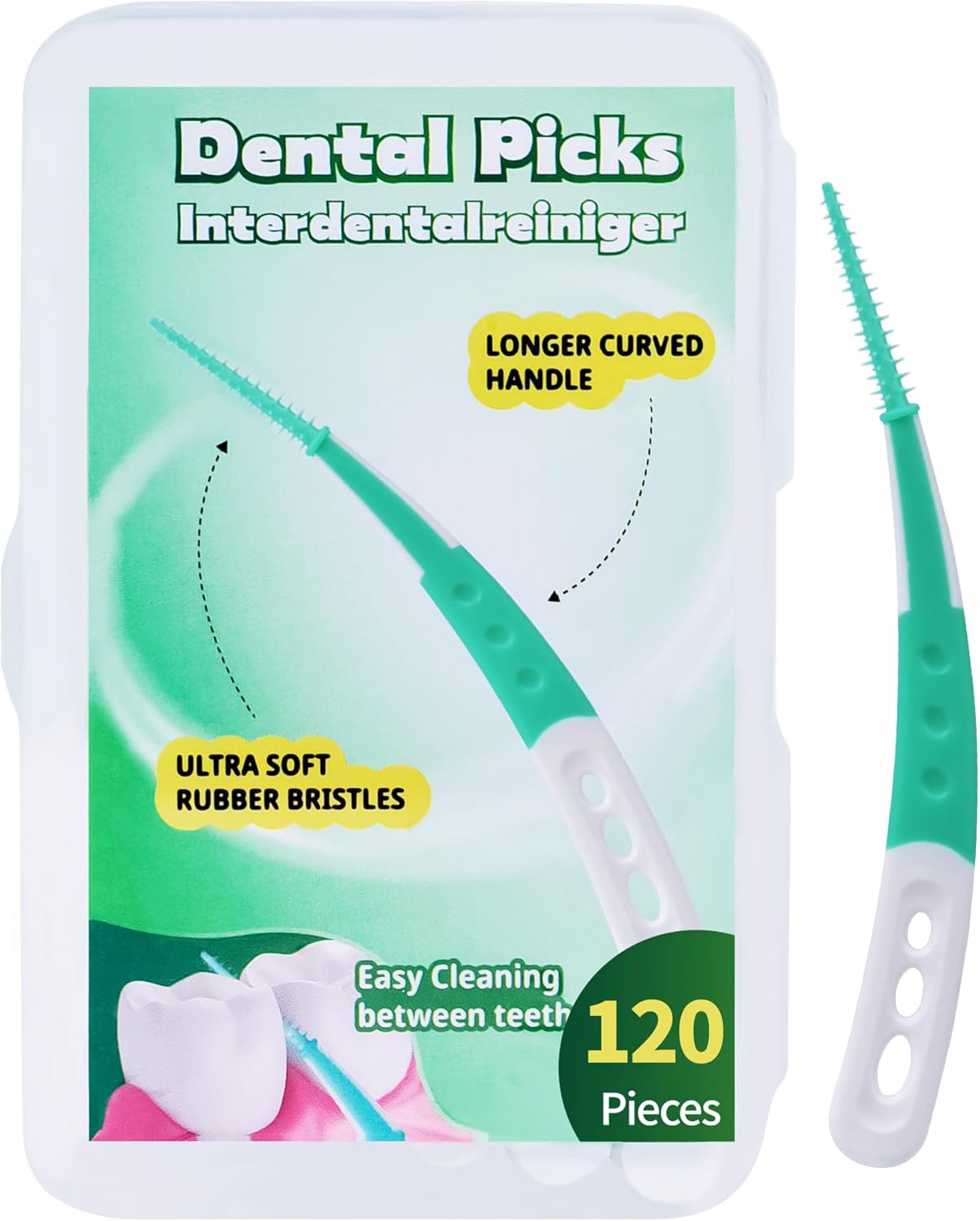 Detalle de Cepillos interdentales 120x punta curva suave