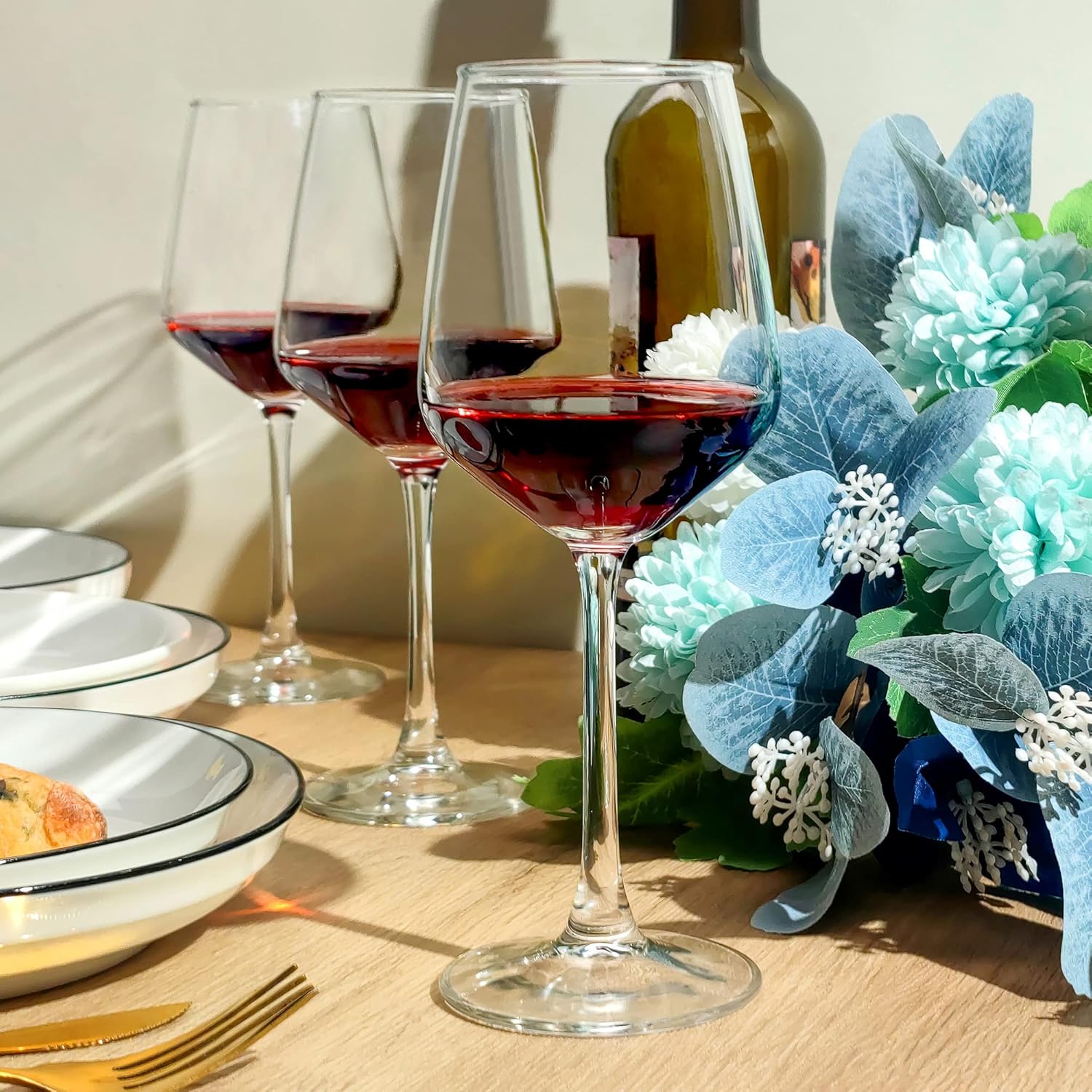 Thumbnail 5 de SHYRC Wine Glasses Set 12 oz clear stemware 🍷