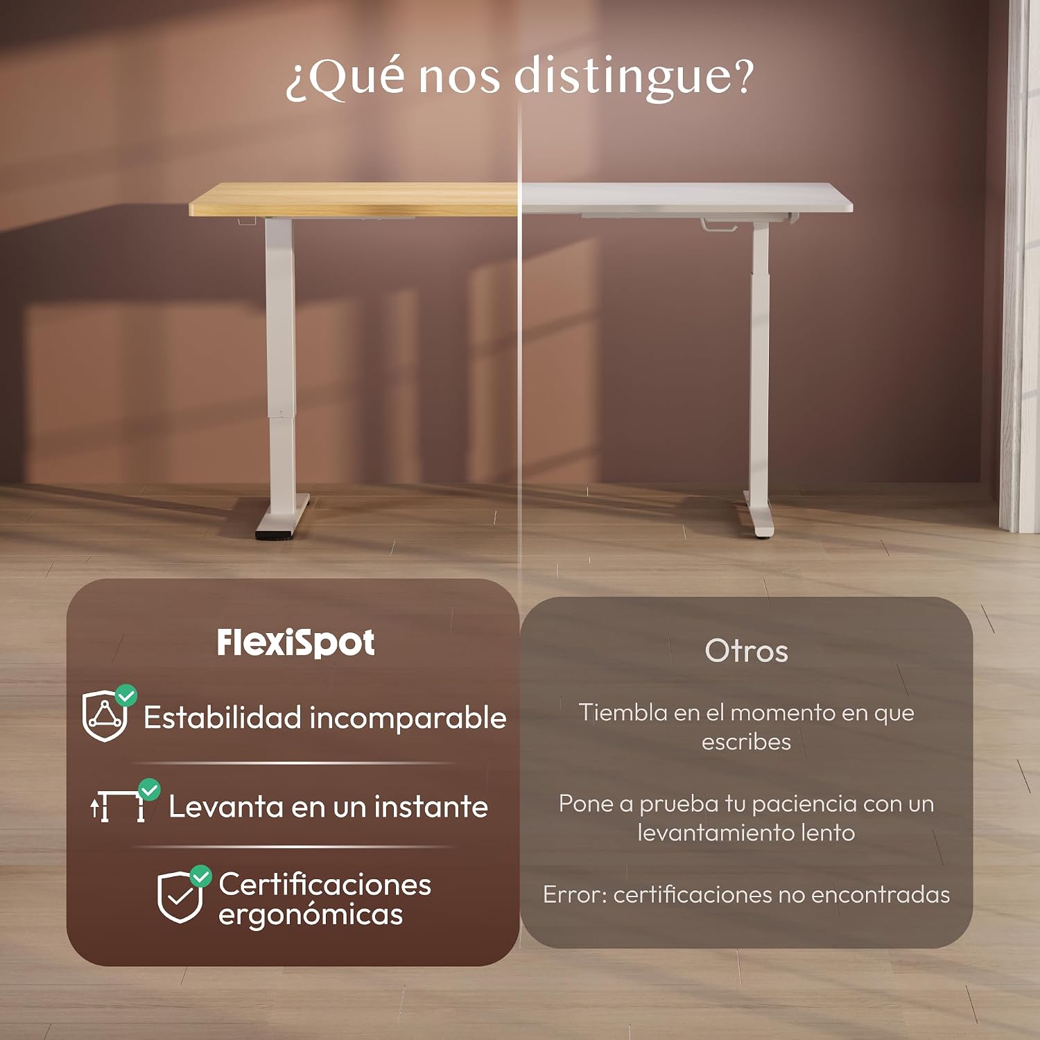 Detalle 1 de FLEXISPOT Escritorio Elevable 160x60cm