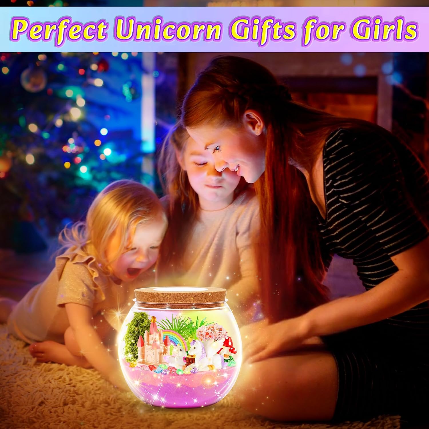 Thumbnail 3 de Gifmore Unicorn Terrarium Kit with LED night light