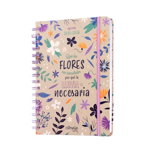 Grupo Erik Agenda Amelie Semana Vista A5 2025-2026, con anillas 🎒