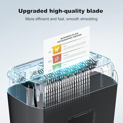 Thumbnail 5 de Bonsaii 6-Sheet Cross-Cut Compact Paper Shredder for Home Use
