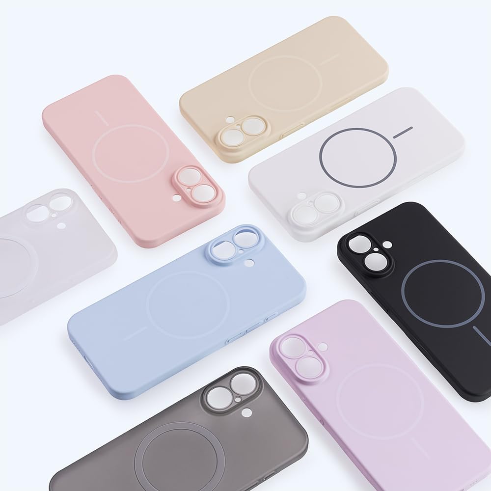 Detalle de レイ・アウト RT-P52PMS/B iPhone 17用ハードケース 0.6mm・15g、MagSafe対応マットブラック