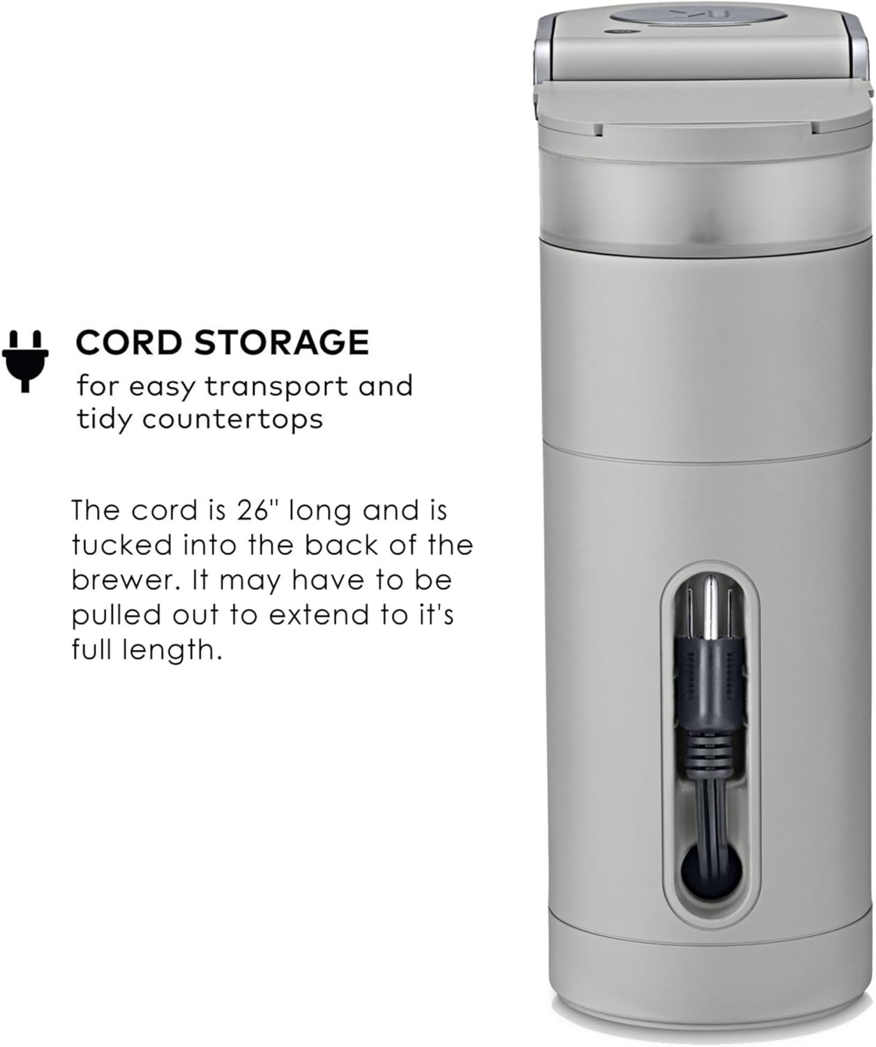 Thumbnail 6 de Keurig K-Mini single-serve K-Cup coffee maker (6–12 oz) with cord storage
