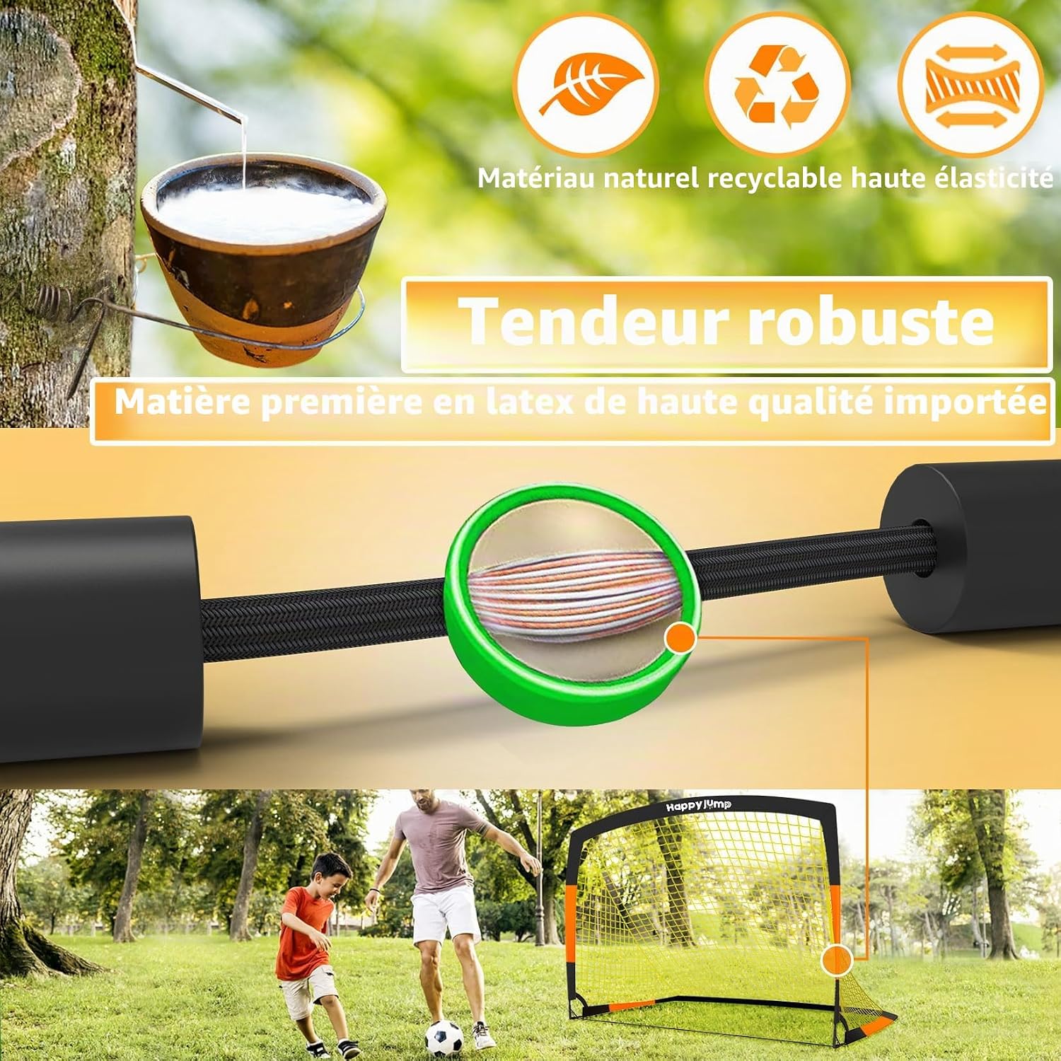 Thumbnail 6 de Happy Jump But de Football Pop-Up Pliable – 1 ou 2 buts, 213 x 152 cm