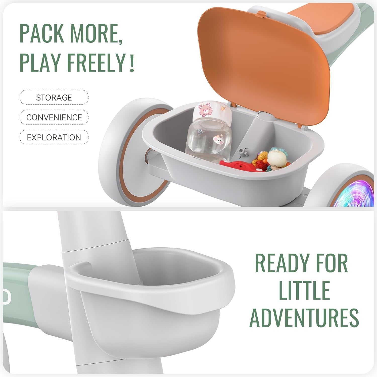 Thumbnail 4 de SEREED Toddler Tricycle for Ages 2–5