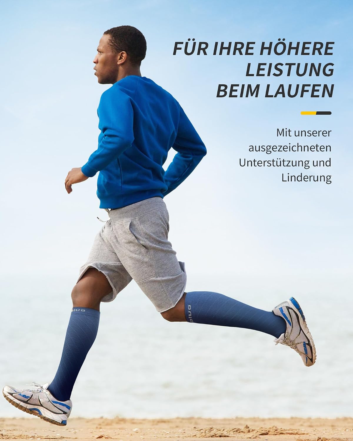Detalle 2 de CAMBIVO Kompressionsstrümpfe für Damen und Herren (2 Paar) – für Sport, Flug, Reise und Radsport