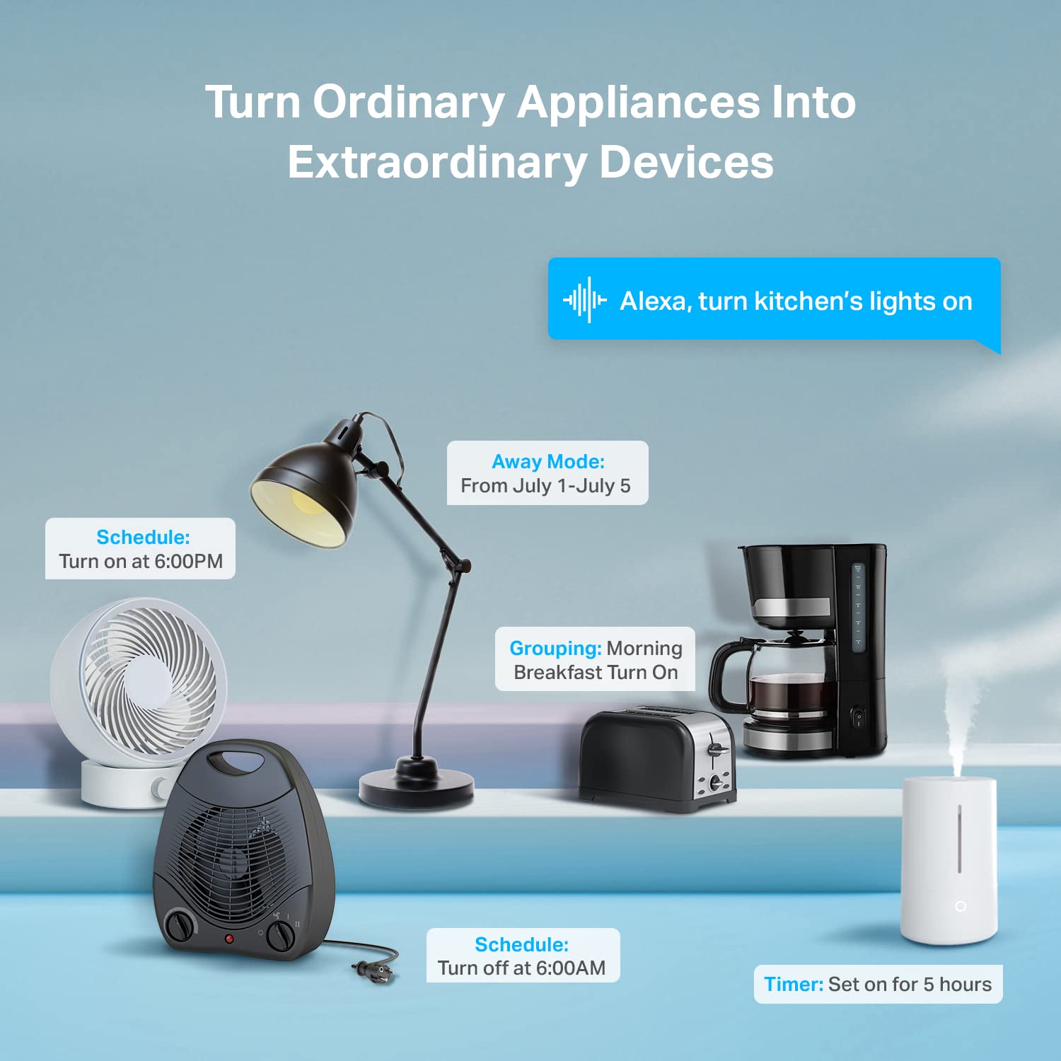 Thumbnail 3 de Kasa Smart EP10P4 Ultra Mini Smart Wi-Fi Plug, 15A, 4-Pack