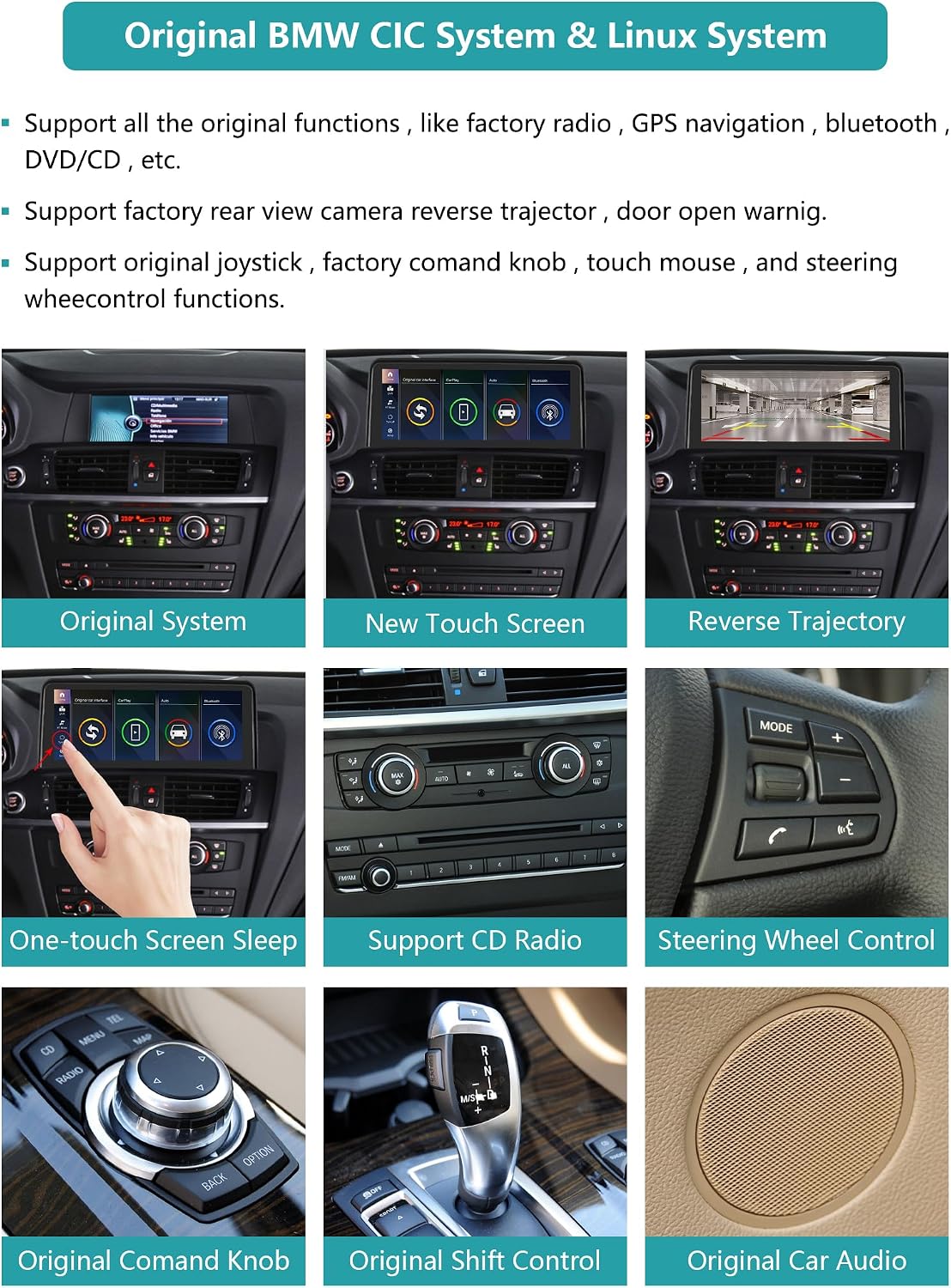 Thumbnail 4 de Ninetom Autoradio Touchscreen 10,25” per BMW X3/X4 F25/F26 (2011-2012) con CarPlay, Android Auto e MirrorLink