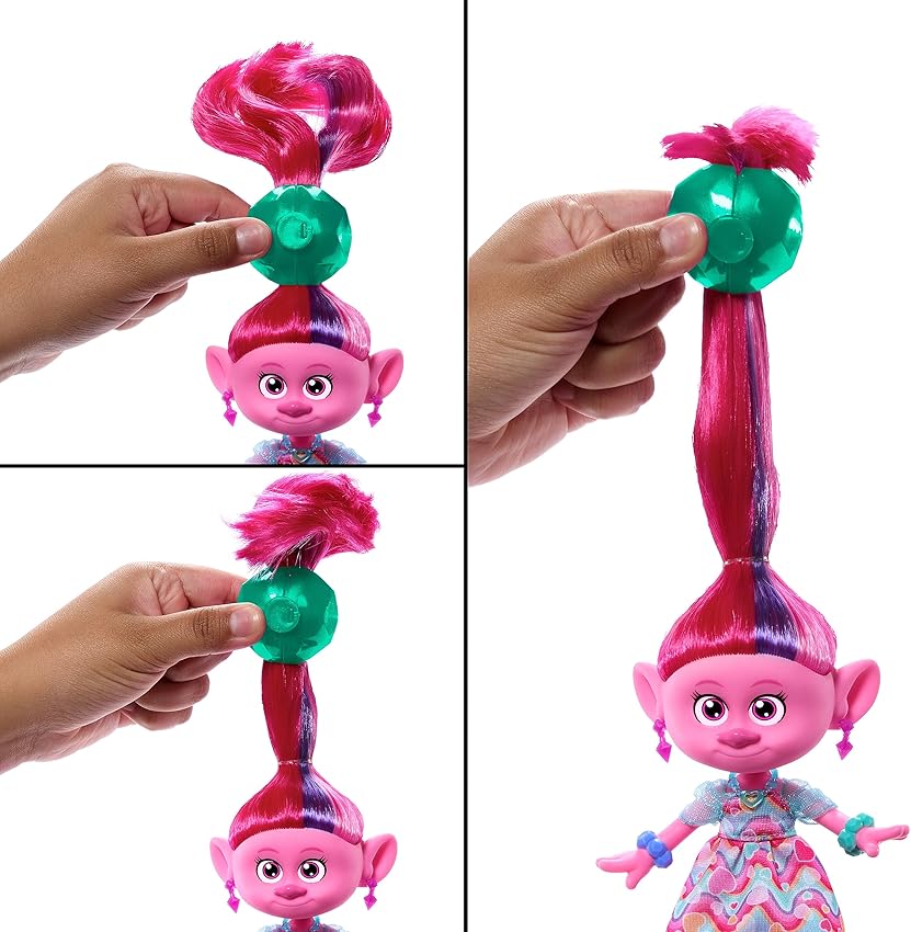 Thumbnail 4 de Mattel Trolls 3 Reina Poppy Muñeca con Capa