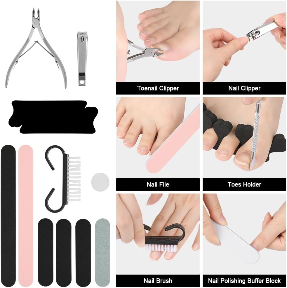 Thumbnail 4 de Alaoo Kit per pedicure, 30 pezzi – kit professionale per pedicure dei piedi in acciaio inox