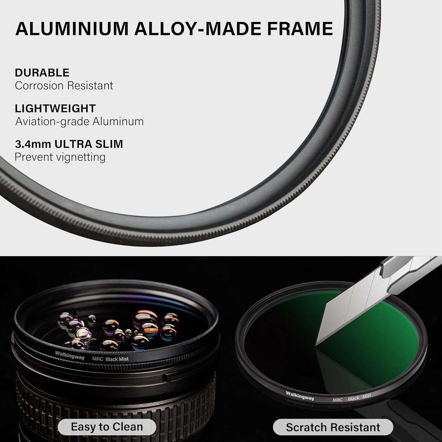Thumbnail 3 de Walking Way 46mm 1/2 Pro Black Mist Filter (24-layer, nano-coated) soft focus promist lens filter