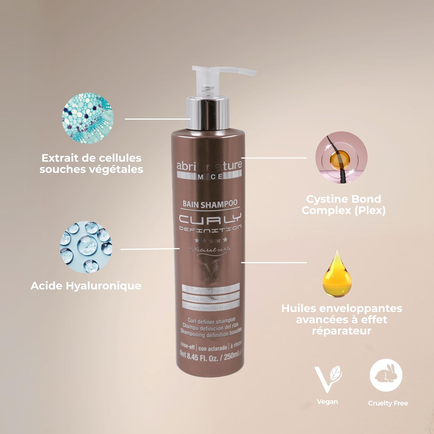 Thumbnail 4 de abril et nature Shampoing Cheveux Bouclés 1000 ml