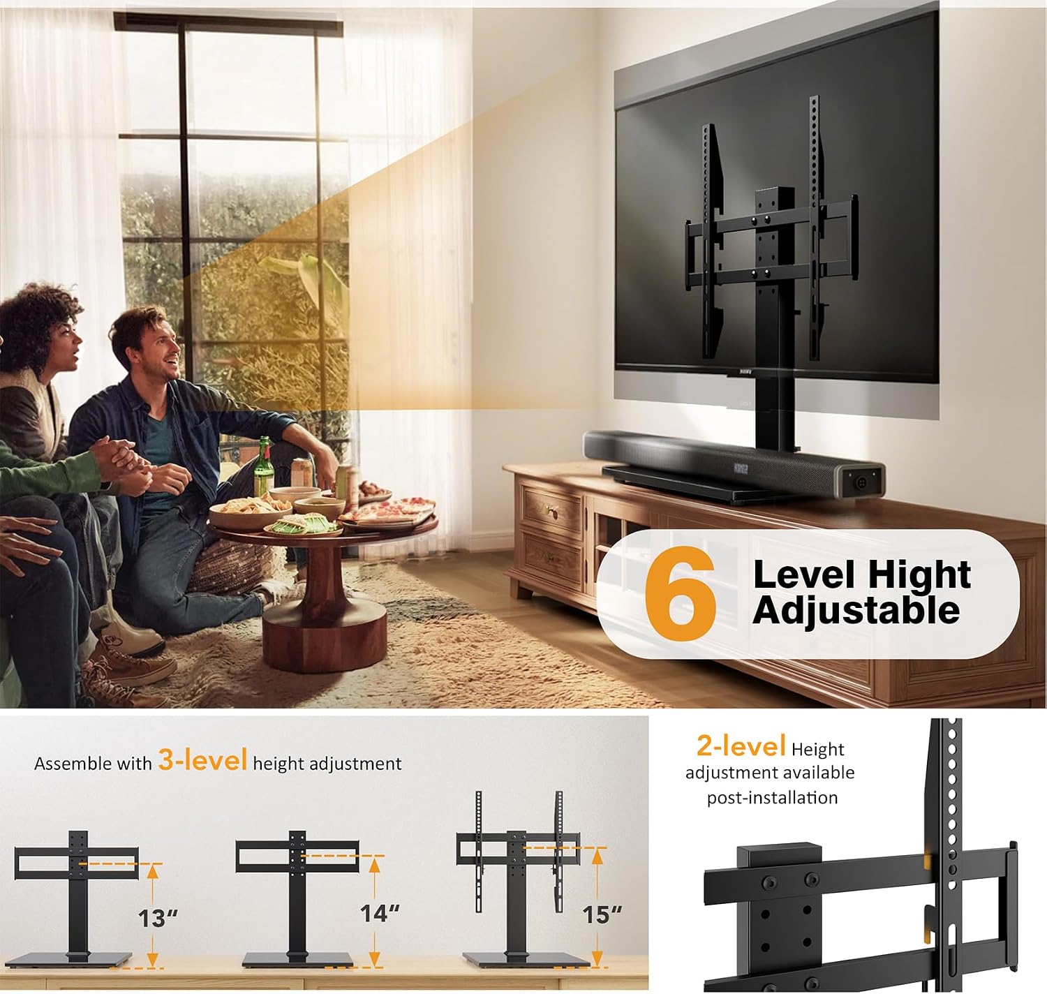 Thumbnail 2 de Universal TV Stand 27–60 inch adjustable TV stand