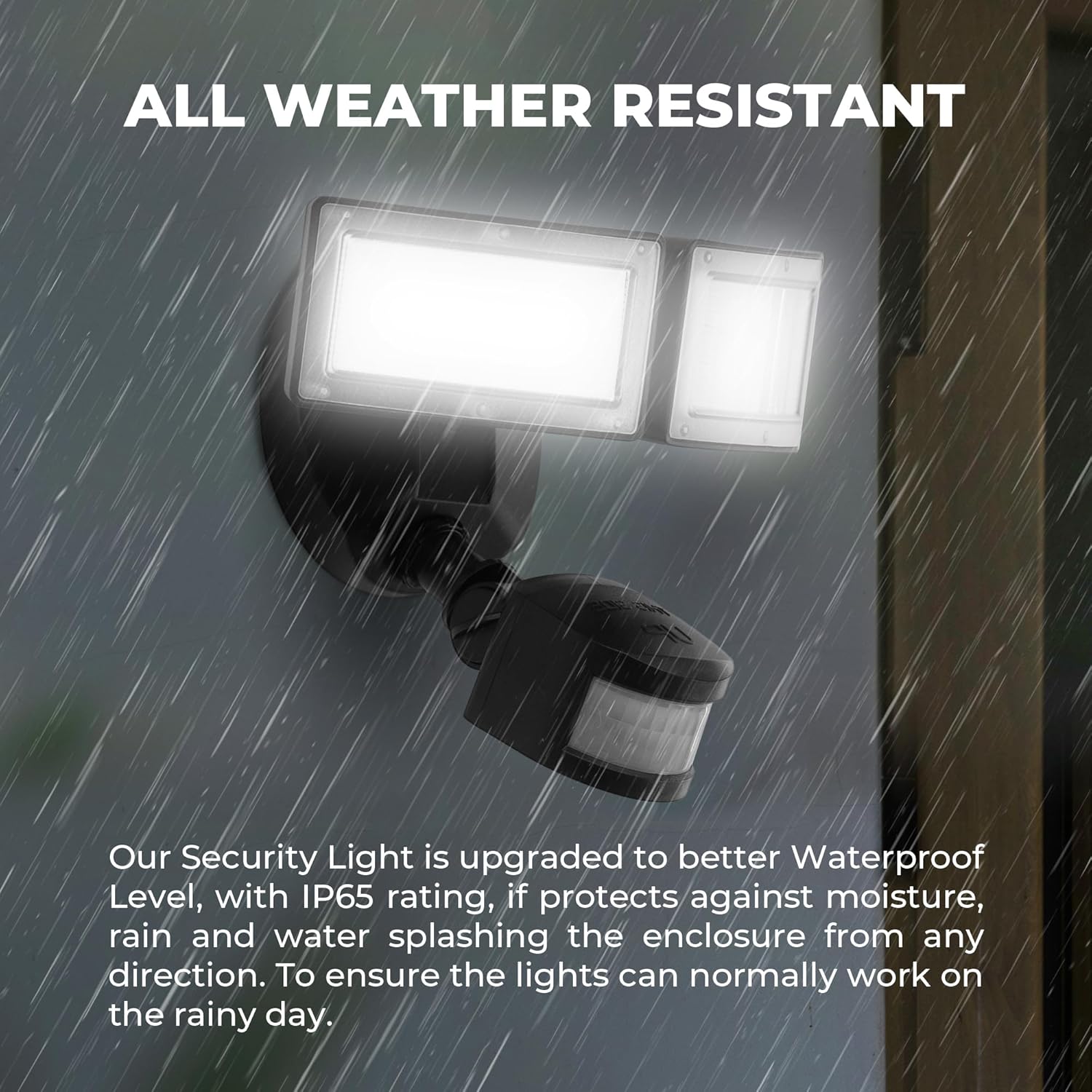 Thumbnail 4 de LUXFLY 38W LED Motion Sensor Flood Light 🌧