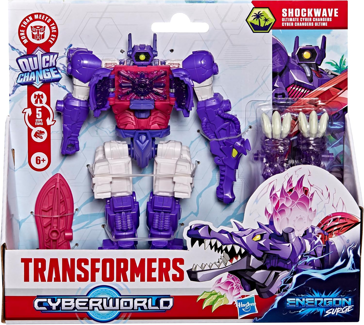 Detalle 2 de Transformers G21625X0 Shockwave Ultimate Cyber Changers Dino Action Figure