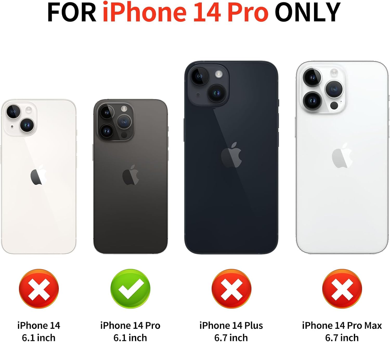 Detalle 2 de Aolcev iPhone 14 Pro Case with Card Holder: Heavy-Duty, Slim Wallet Solution