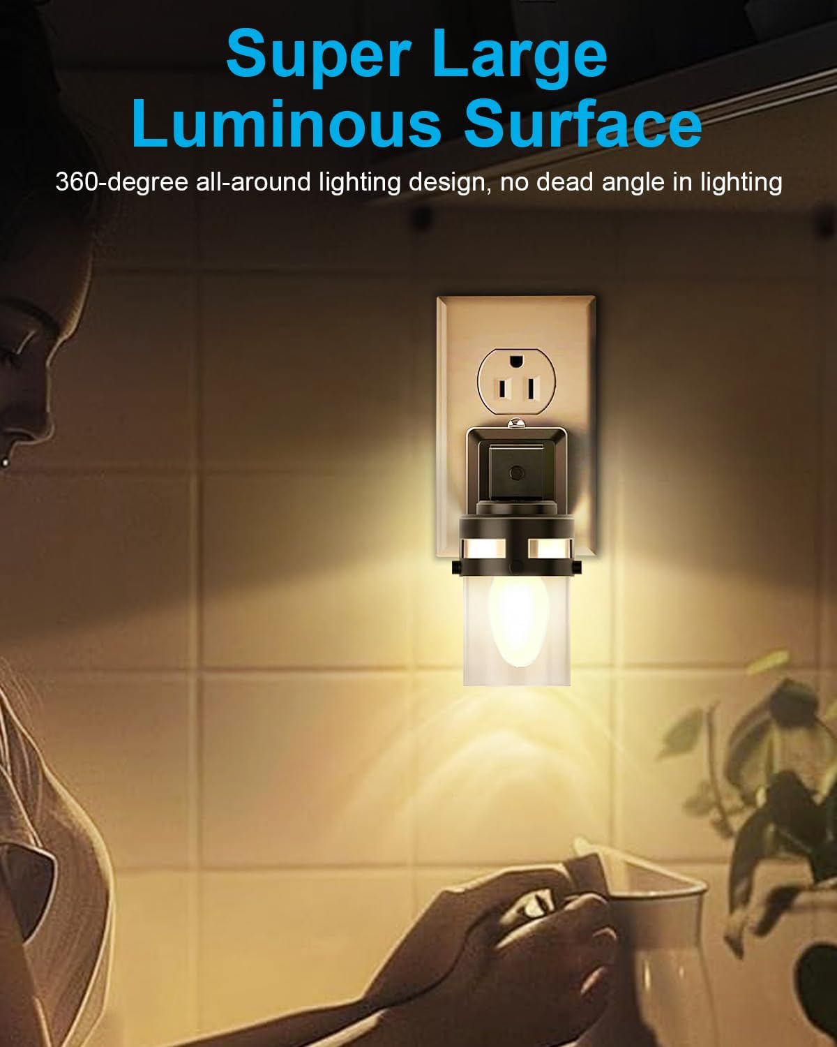 Detalle 2 de OuuKoo C7 120V 4W Incandescent Bulbs, Dimmable E12, 2700K Warm White