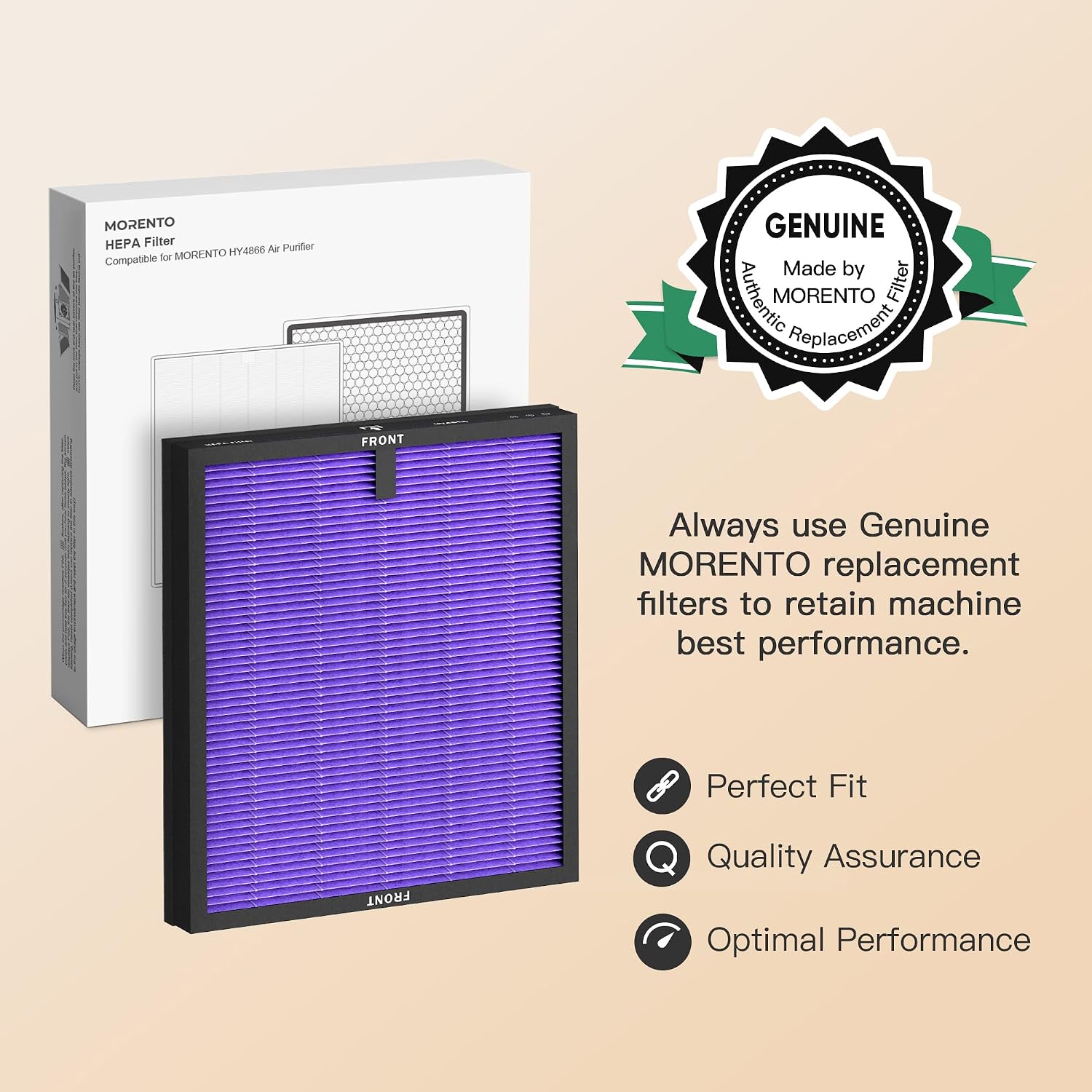 Detalle 2 de MORENTO HEPA Air Purifier Filter, HY4866