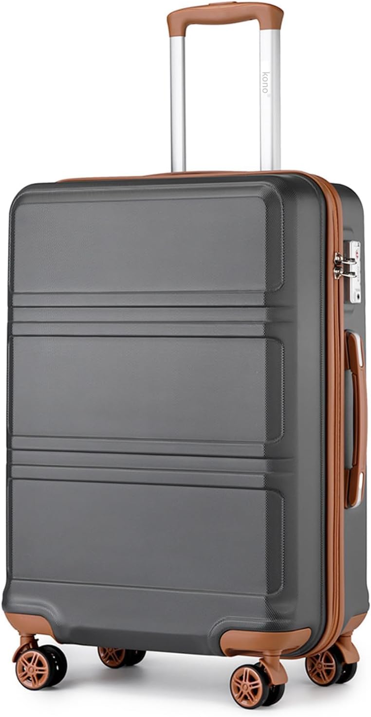 Detalle de Kono Suitcase Lightweight ABS+PC Hard Shell 28" with TSA Lock and 360° Wheels