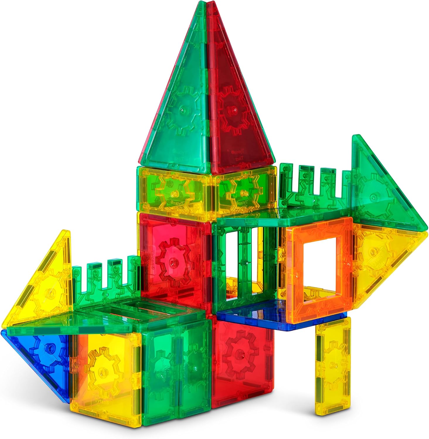 Detalle 2 de ZURU Magnetic Tile Building Set, 60-Piece