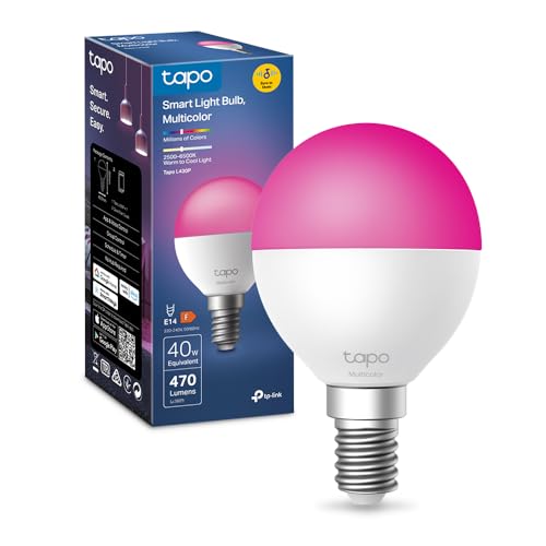 Detalle de Tapo L430P Lampadina Smart P45 Multicolore 2500-6500K: controllo vocale, colori e automazioni