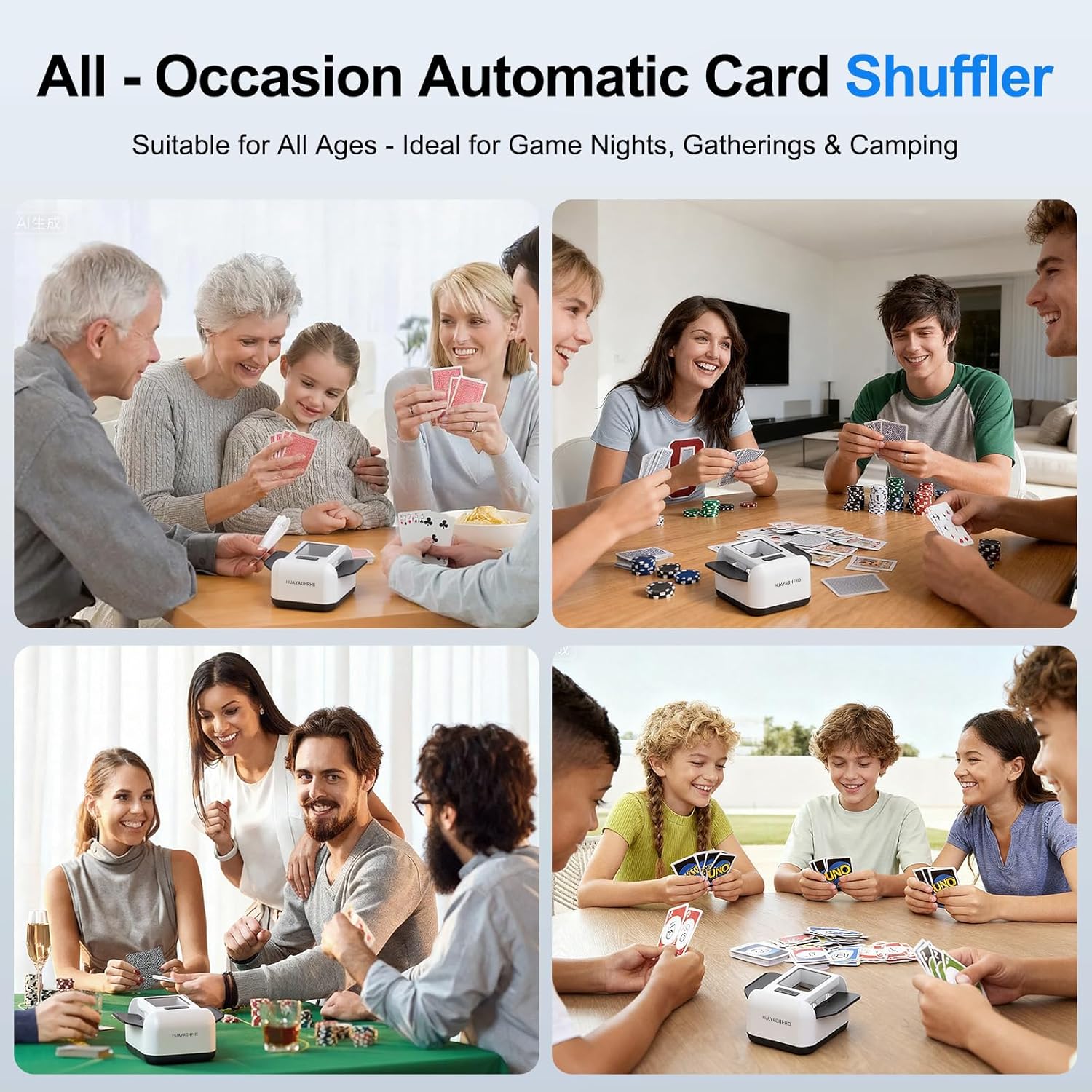 Thumbnail 5 de HUAYAGHFHD Automatic Card Shuffler 2000mAh ♠