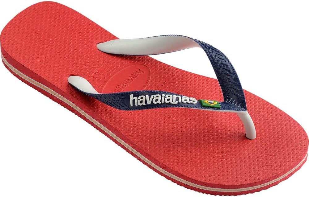 Detalle de Havaianas Brasil Logo – tongs unisex confortables, légères et antidérapantes à semelle colorée
