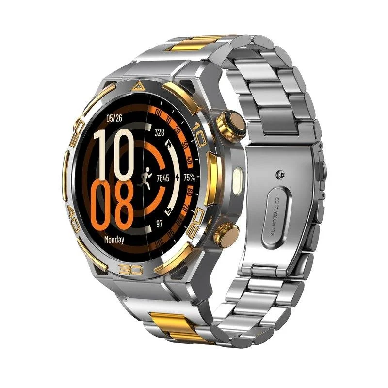 Detalle de Blackview W90 Pro: reloj inteligente resistente con AMOLED, GPS y SpO2 para aventuras al aire libre