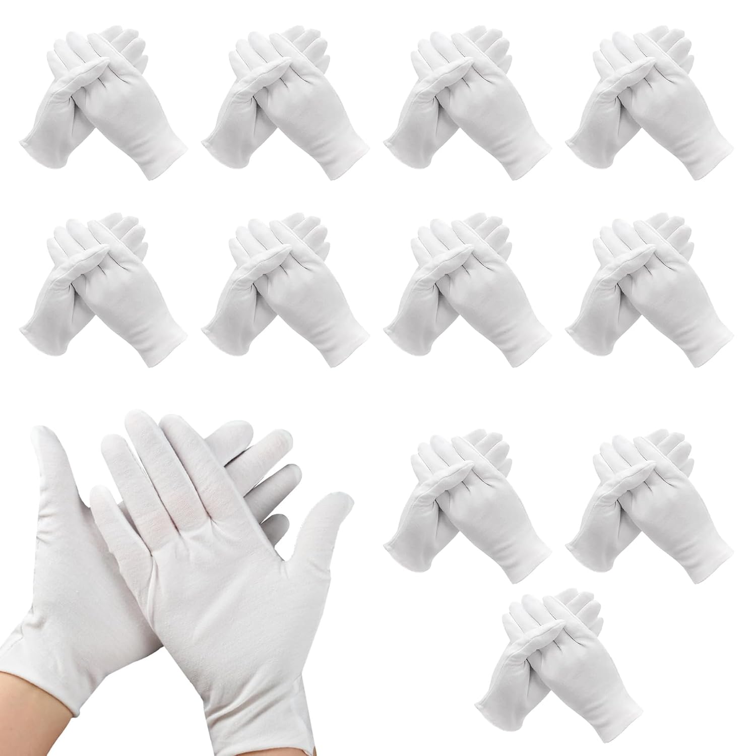 Detalle de Xynovate Guantes de algodón L 12 pares