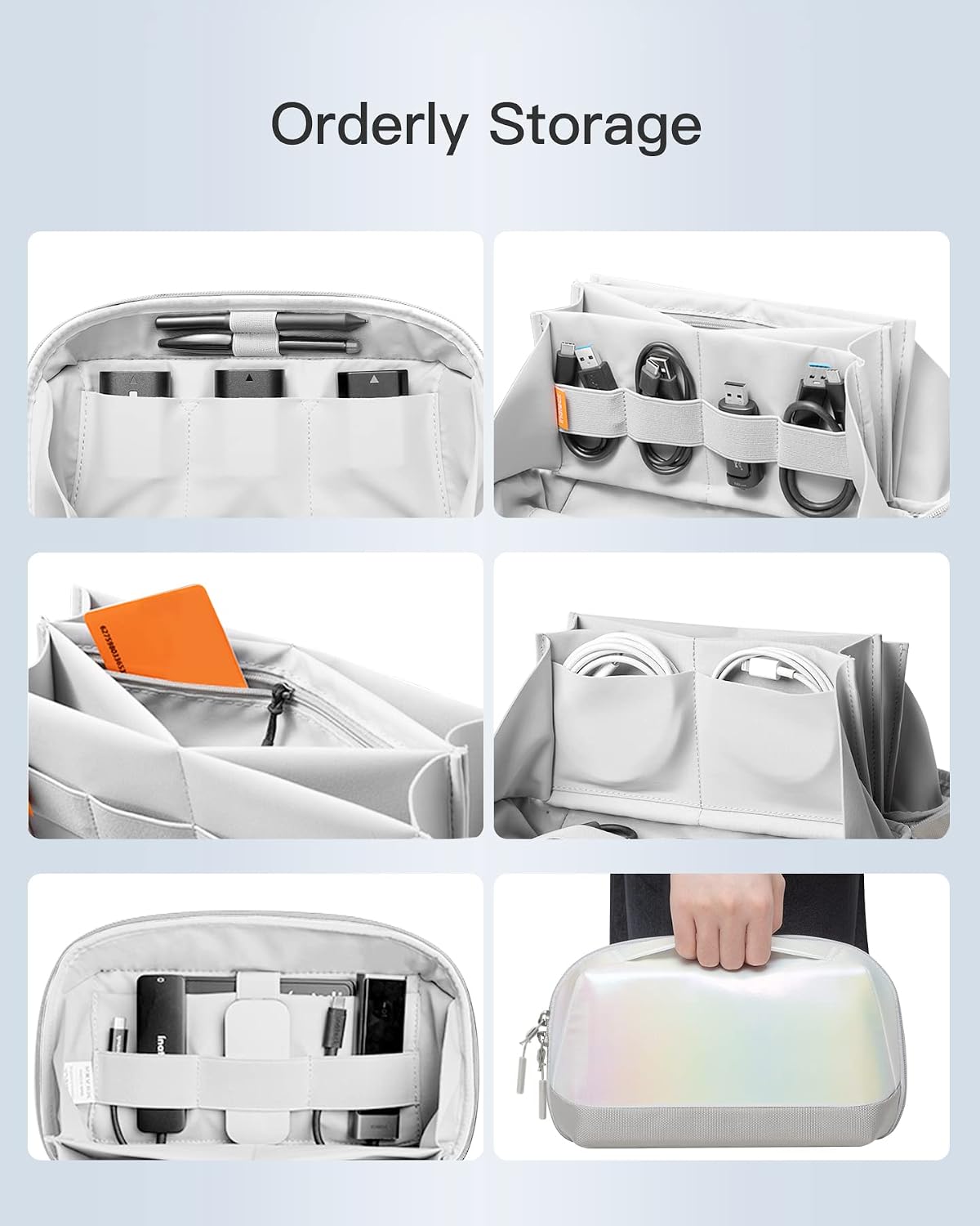 Detalle de Inateck Electronics Organizer Travel Case 26cm