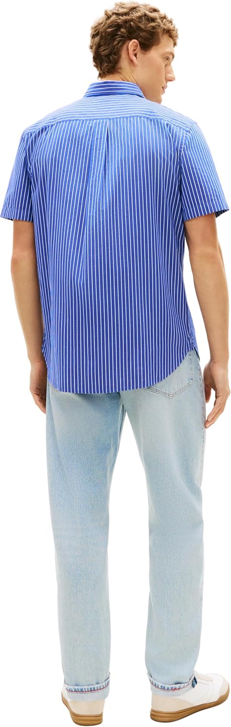 Thumbnail 1 de Tommy Hilfiger Flex Poplin STP SS Shirt MW0MW42860 camicia a maniche corte da uomo