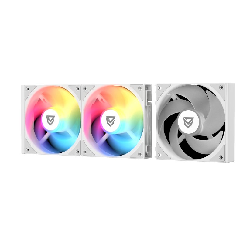 Detalle de Nfortec Stellar Modular A-RGB Ventilador suplementario blanco