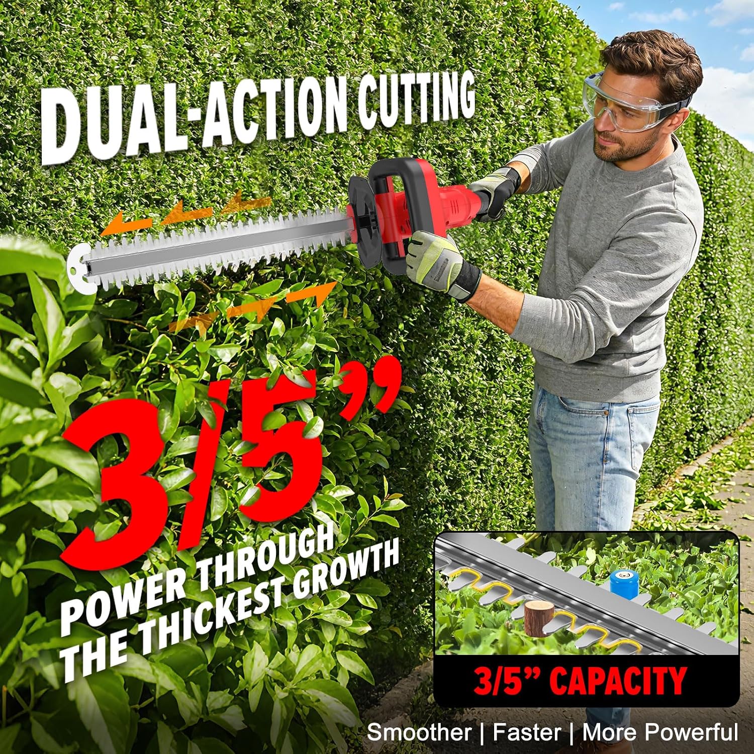 Thumbnail 3 de ThagBrco cordless hedge trimmer 22-inch blade