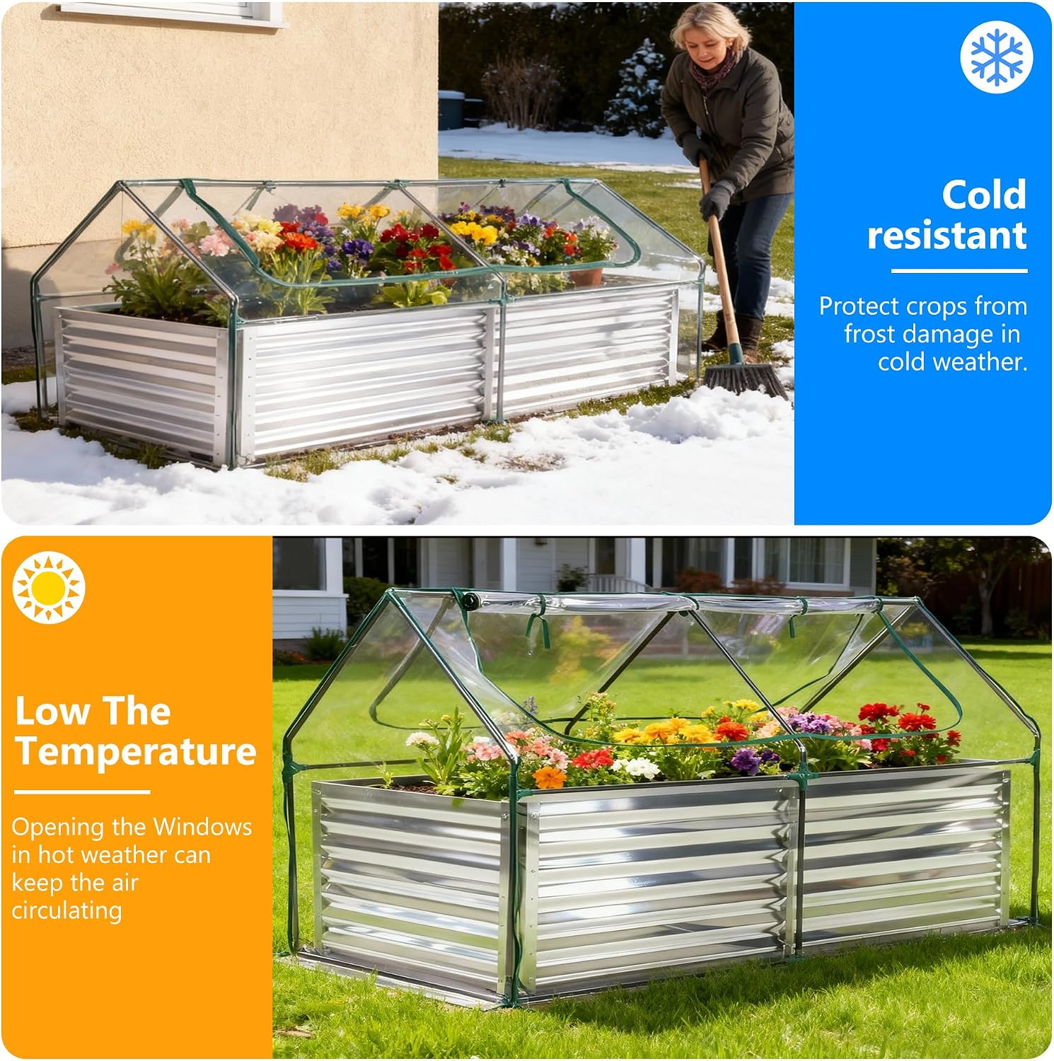 Detalle 1 de NEWBULIG Raised Garden Bed 6x3x2 ft