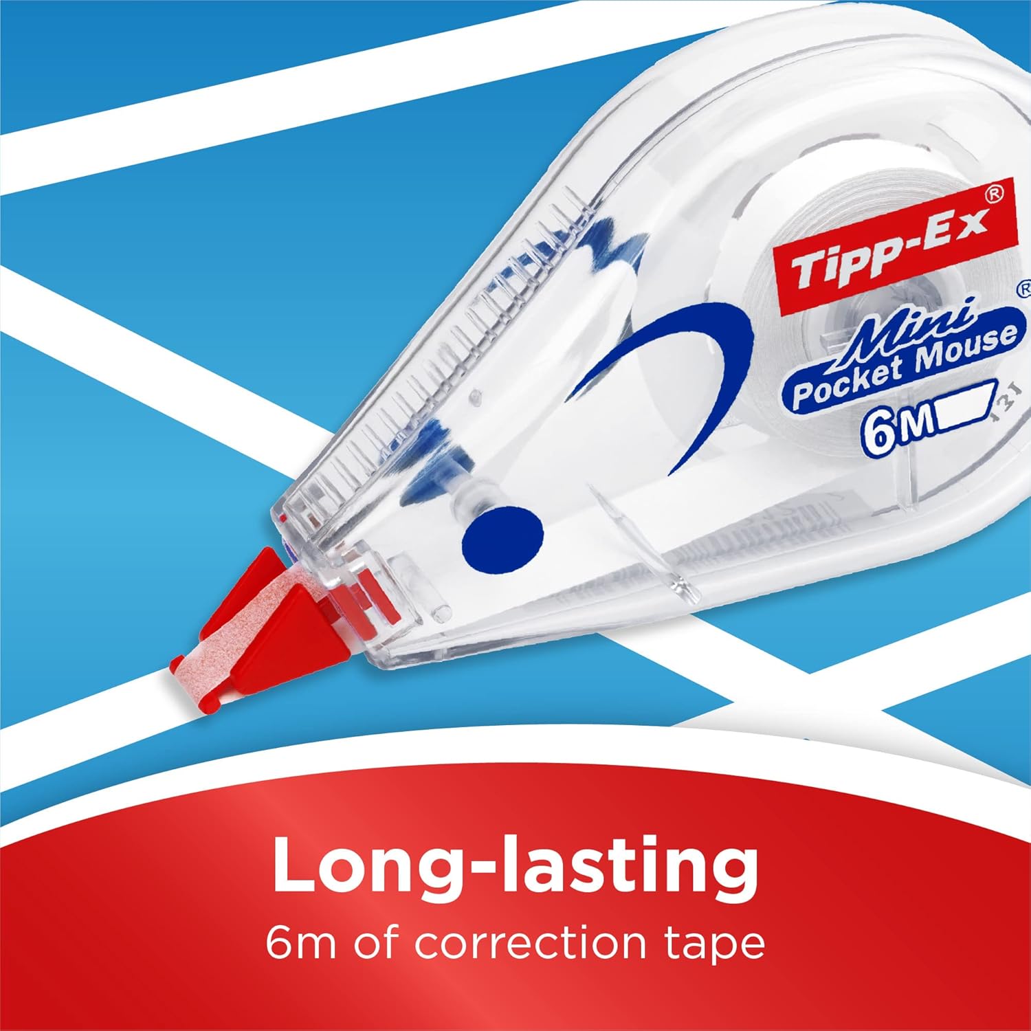 Thumbnail 1 de Tipp-Ex Mini Pocket Mouse Plastic Tape – Box of 10 (6 m) with Tear-Resistant, Smooth Glide, White