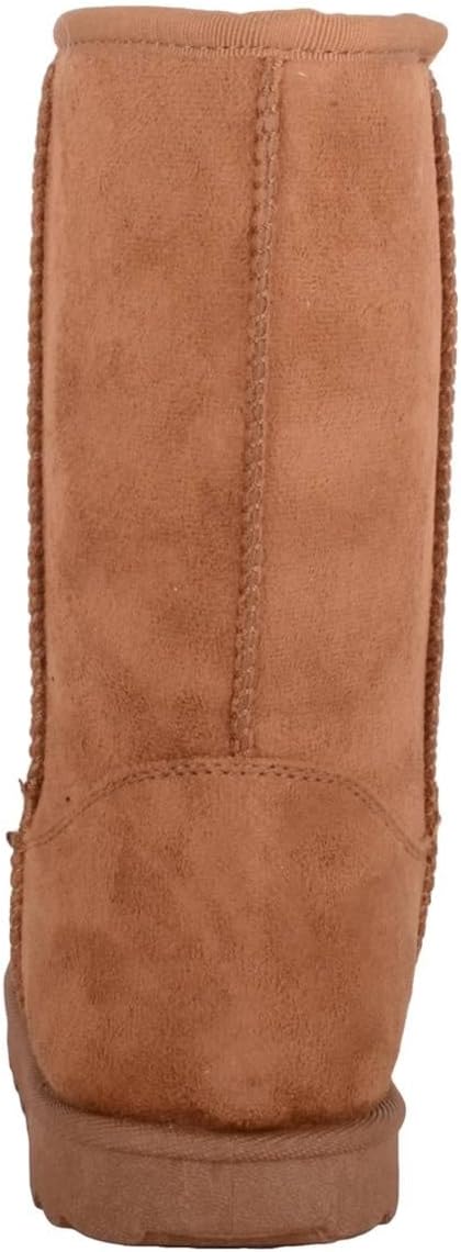 Detalle de Absolute Footwear Childrens Easy Slip On Faux Fur Mid Calf Winter Boots