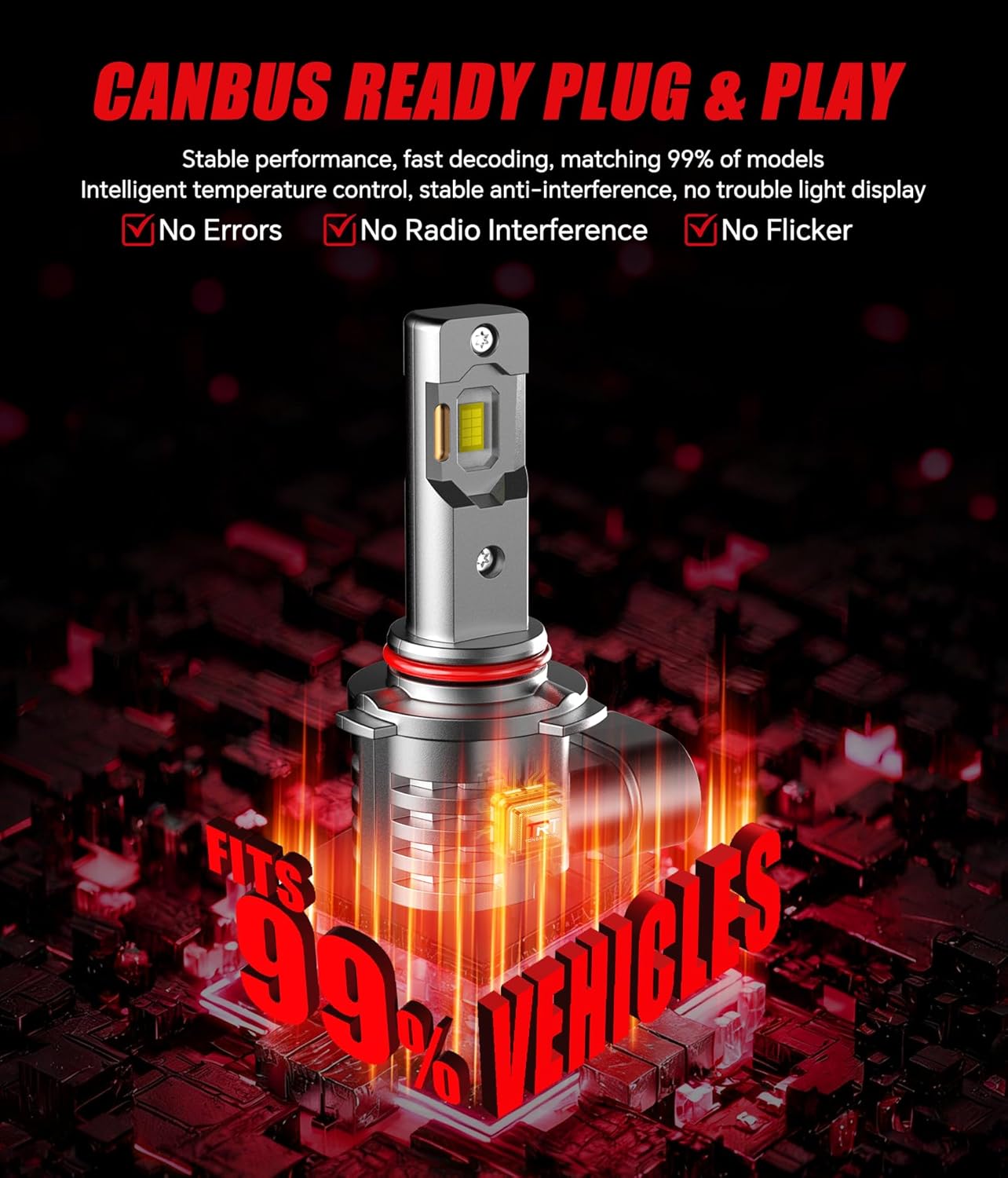 Thumbnail 6 de Tongruiting 9005 HB3 LED Headlight Bulb – 36000LM, 110W, Pack of 2