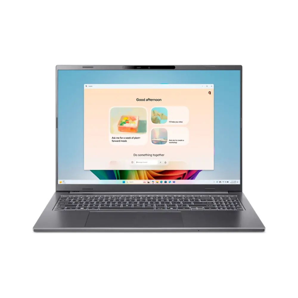 Detalle de Acer Aspire 16 AI A16-61M: Portátil de 16" con Ryzen 7, 16 GB RAM y 512 GB SSD