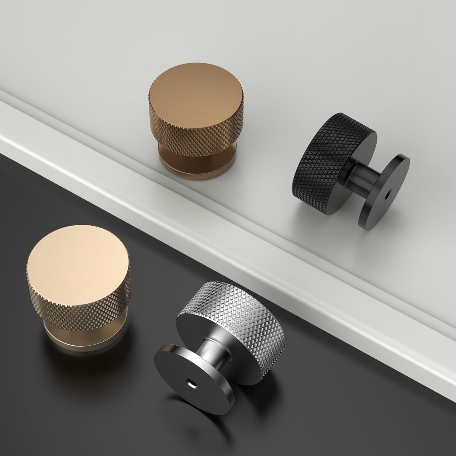Detalle de Amerdeco AM006 1.2in Matte Black Cabinet Knobs